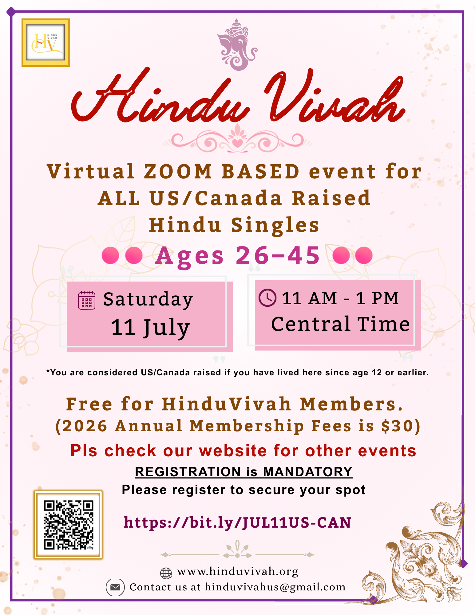 July 11, Zoom Event | US/Canada Raised, Ages 26- 45 | 11:00 AM – 1:00 PM Central Time